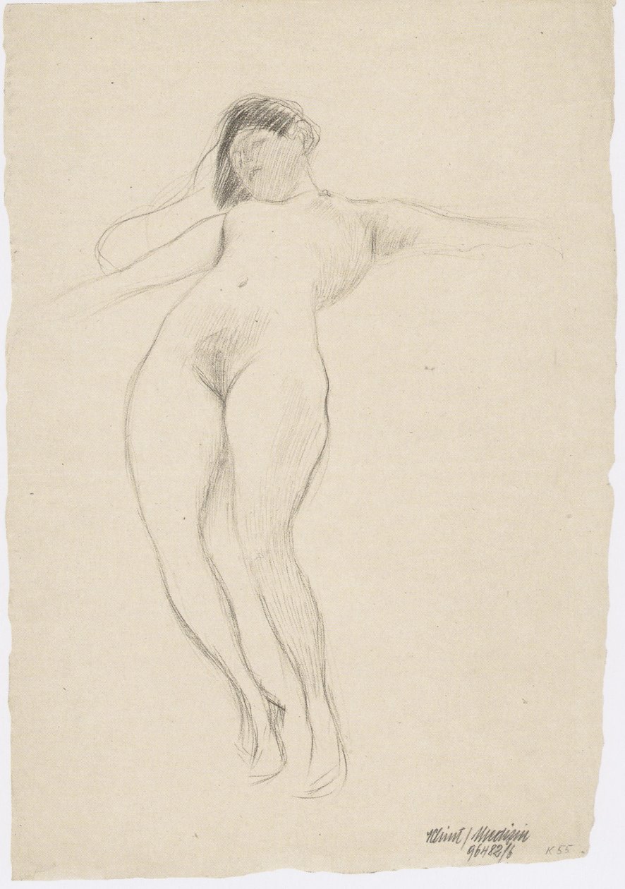 Leviting kädet ojennettuina tekijältä Gustav Klimt