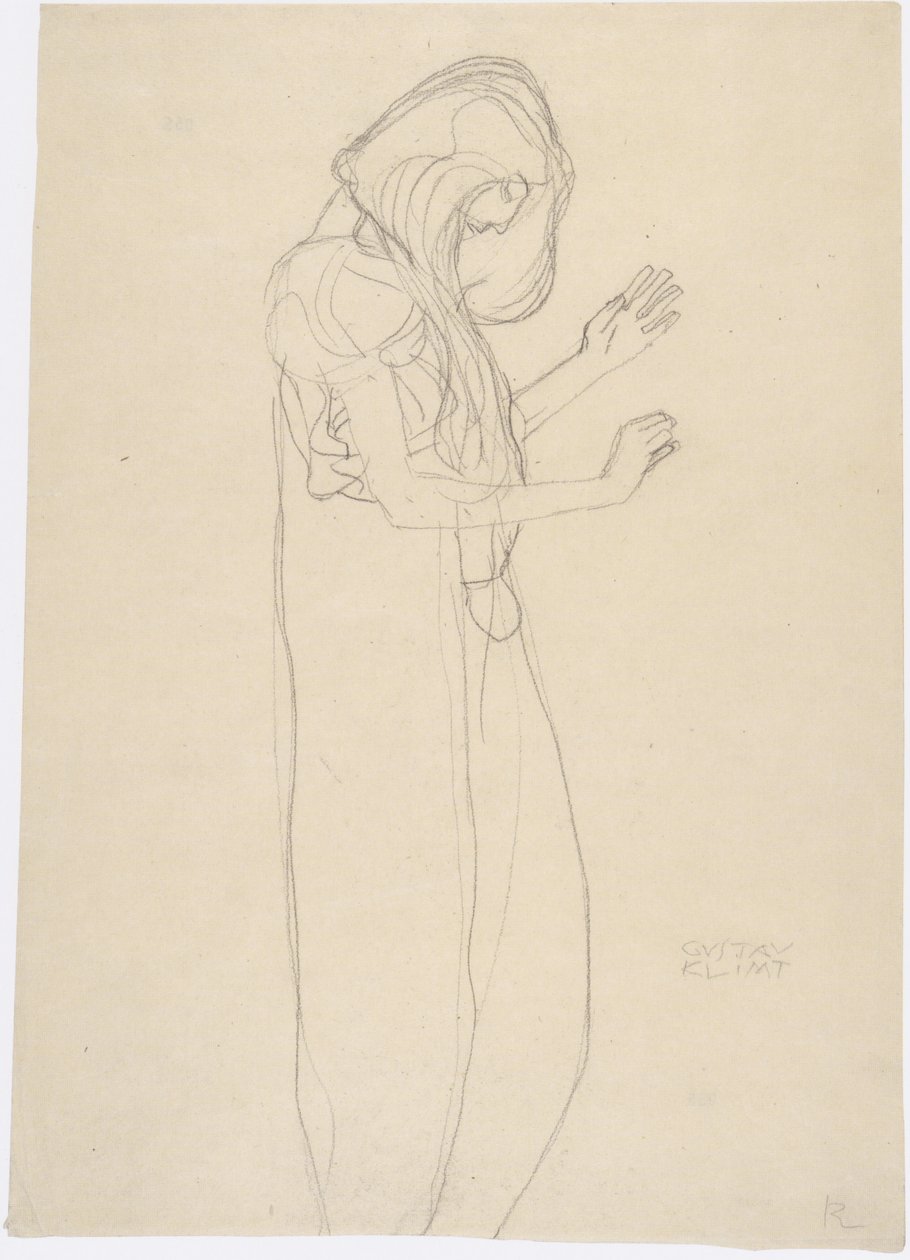 Pysyvä naishahmo oikealla tekijältä Gustav Klimt