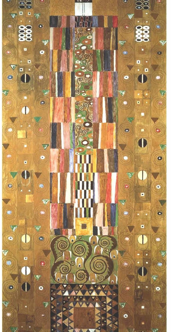 Werkvorlage zum Stocletfries zum Ende der Mauer tekijältä Gustav Klimt