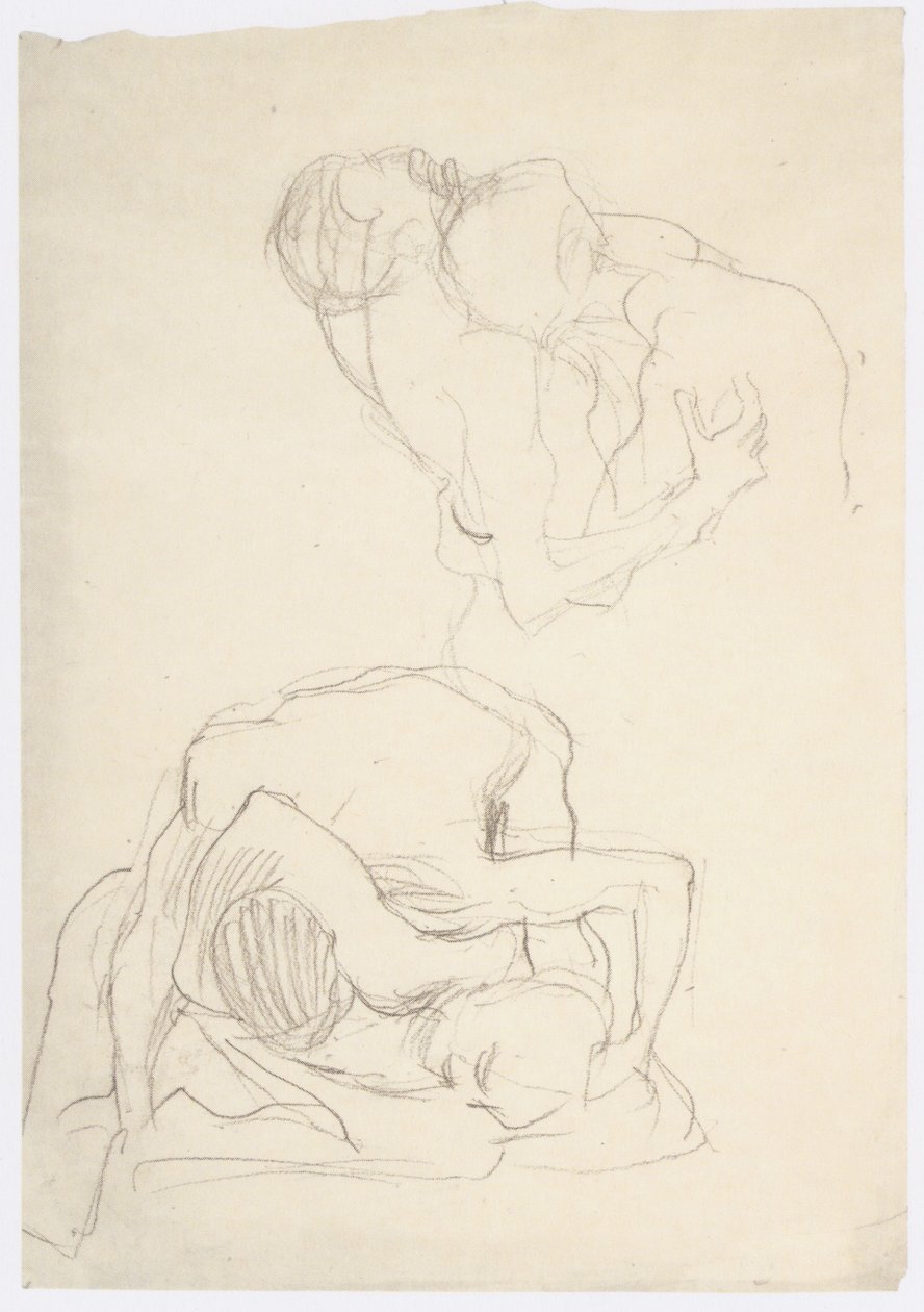 Kaksi paria painijoita tekijältä Gustav Klimt