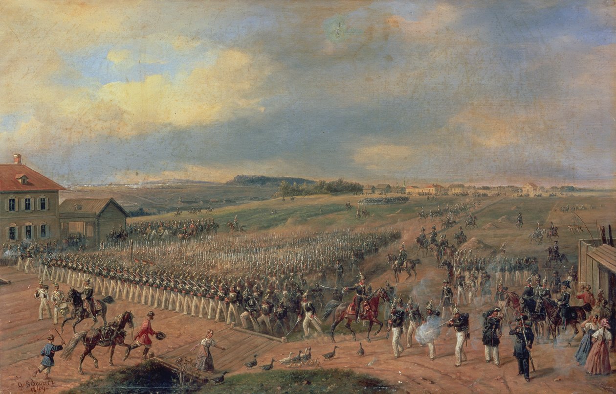 Manööverejä, 1849 tekijältä Gustav Schwarz