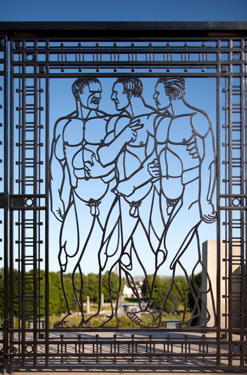 Veistospuiston sisäänkäynti (rauta) tekijältä Gustav Vigeland