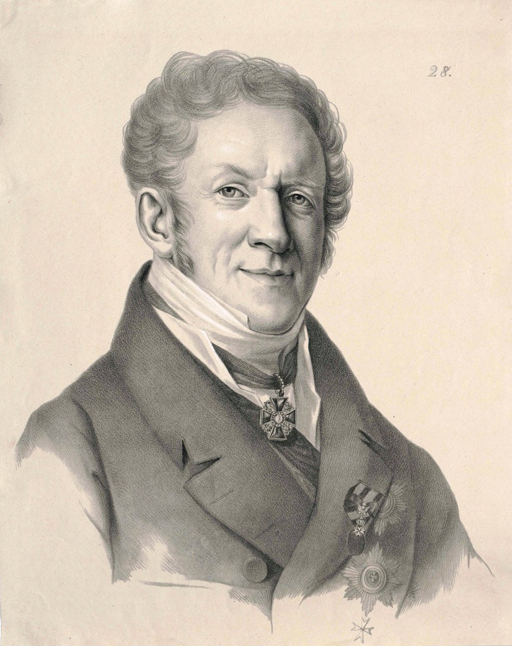 Balthasar Campenhausen (1820-luvun kaiverrus). tekijältä Gustav Adolf Hippius