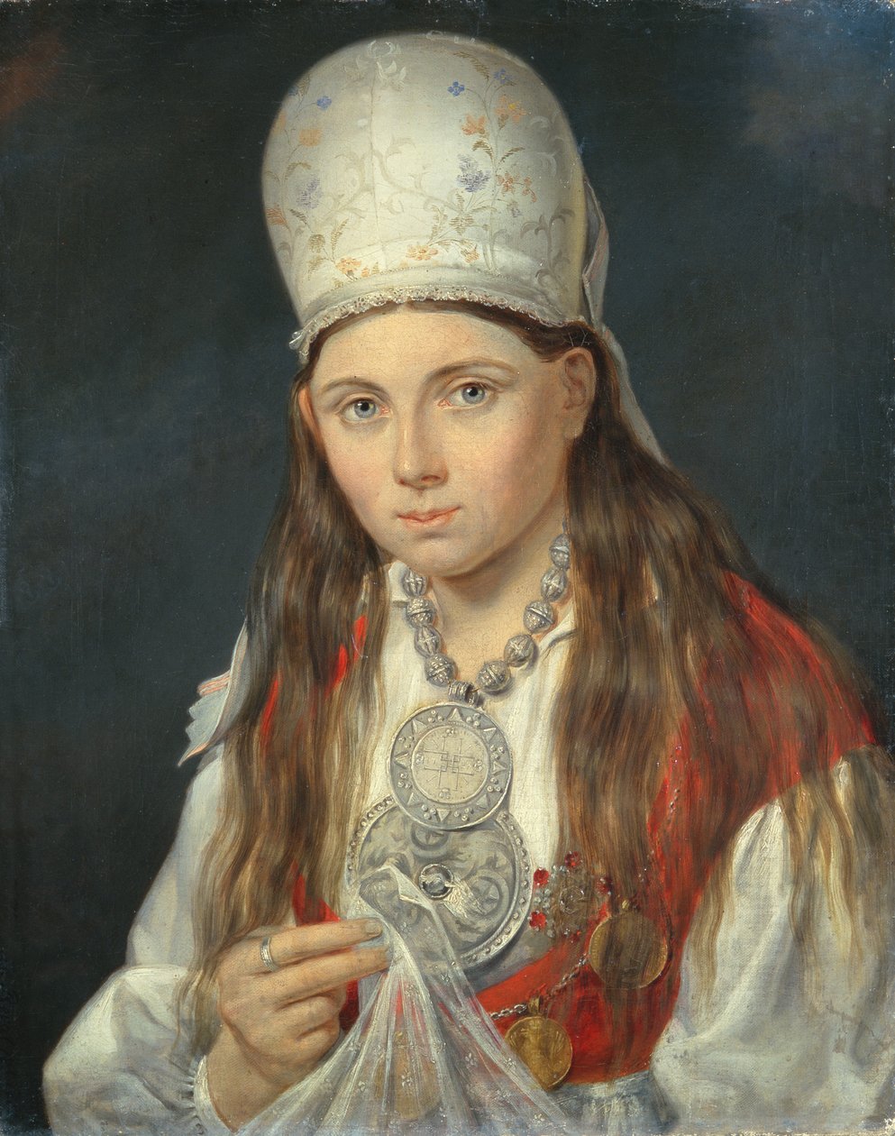 Viron tyttö, 1852 tekijältä Gustav Adolf Hippius