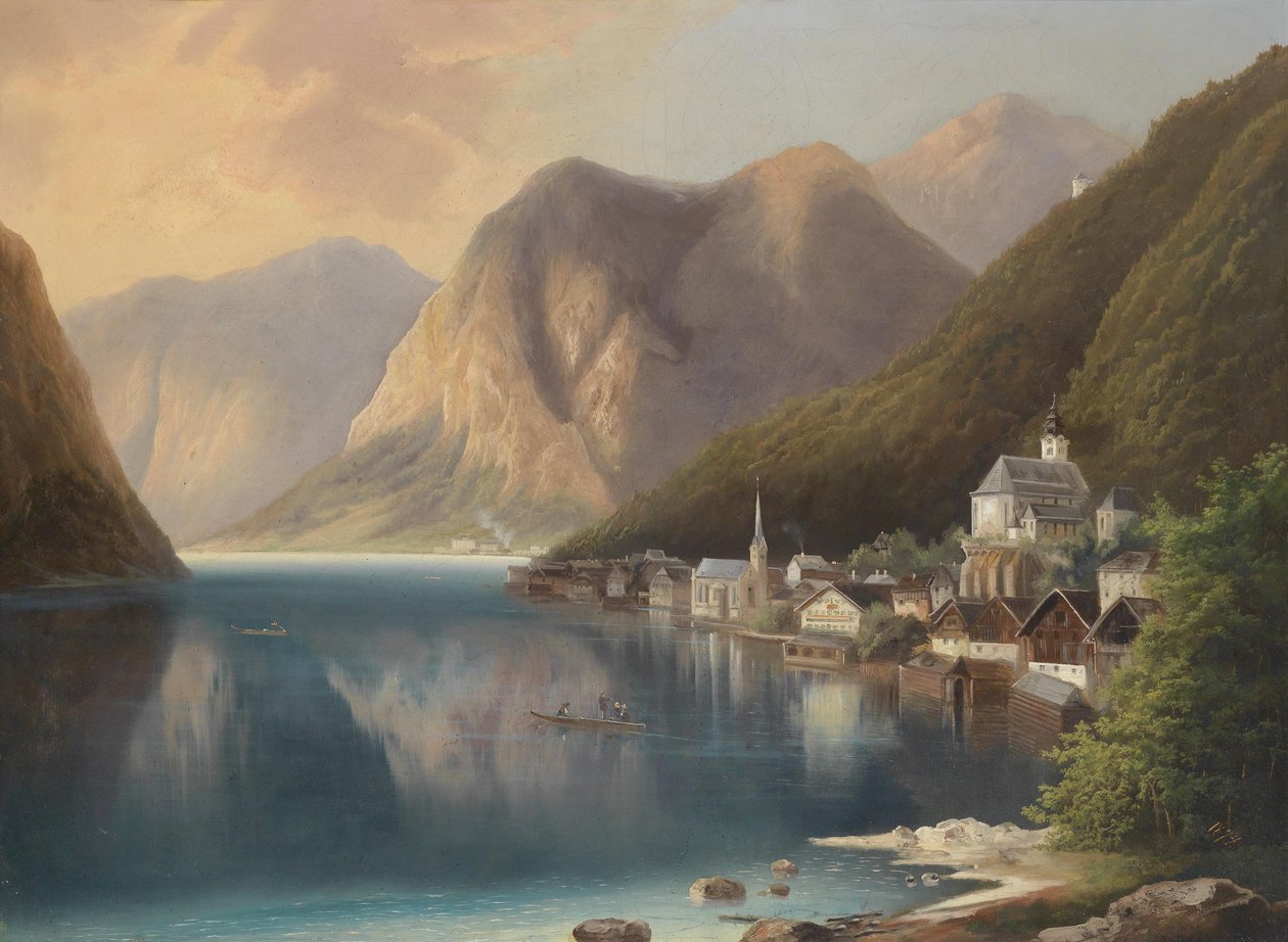 Näkymä Hallstadtiin tekijältä Gustav Barbarini