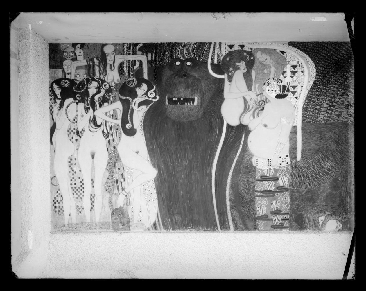Wienin Secessionin 14. näyttely tekijältä Gustav Klimt
