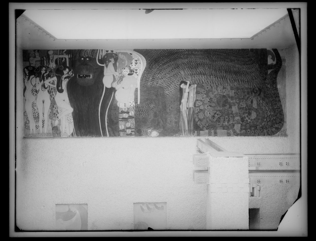 Wienin Secessionin 14. näyttely tekijältä Gustav Klimt