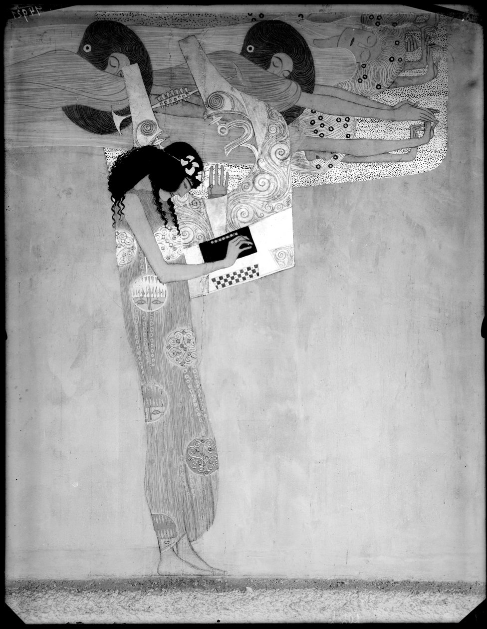Wienin Secessionin 14. näyttely tekijältä Gustav Klimt