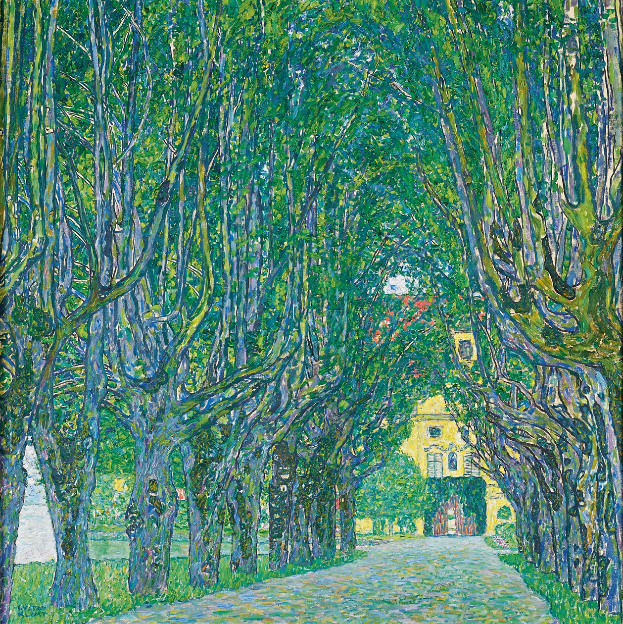 Avenue of Schloss Kammer Park tekijältä Gustav Klimt