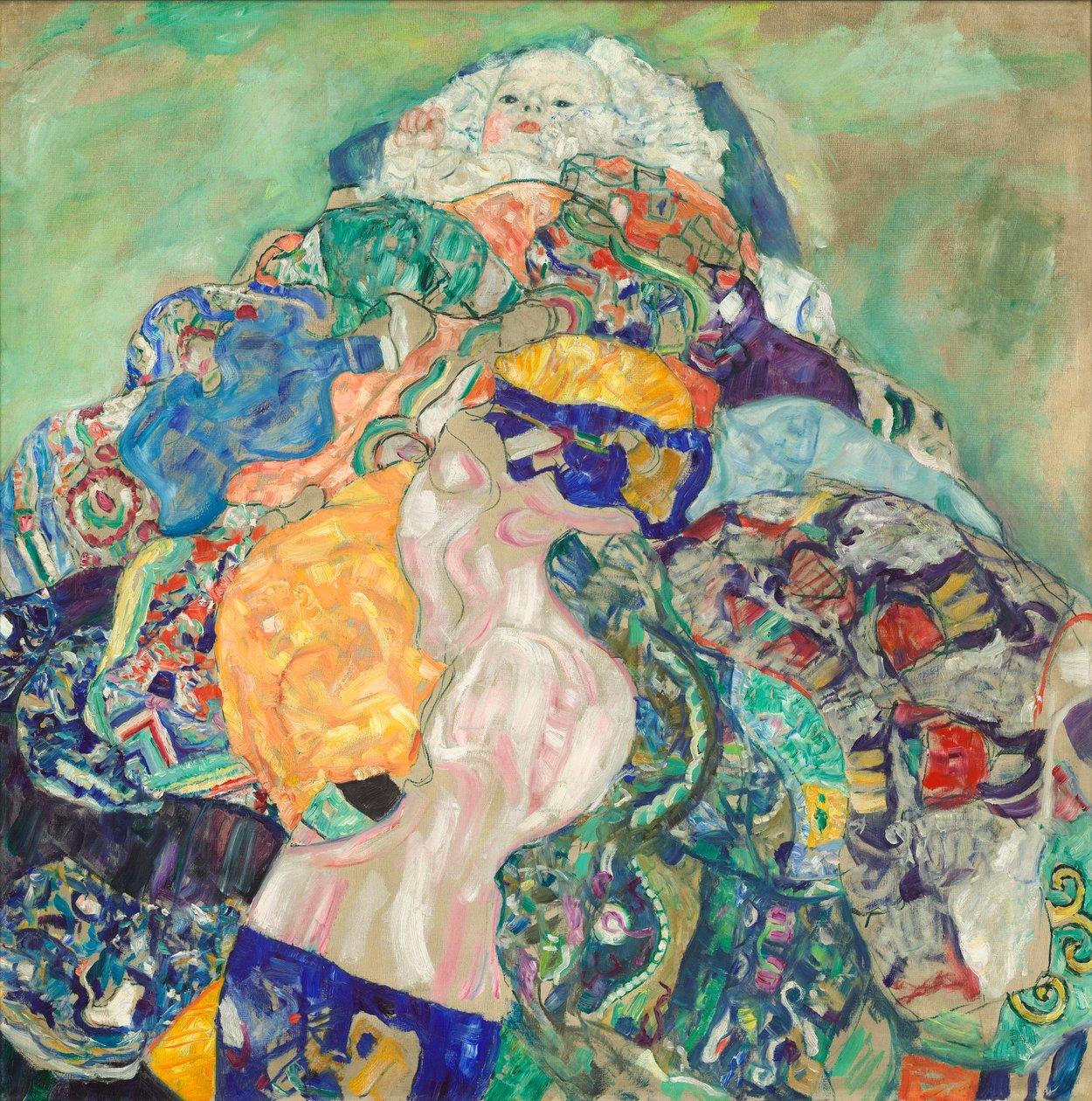 Vauva (Cradle), 1917-18 tekijältä Gustav Klimt