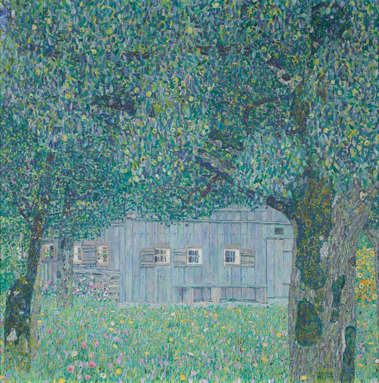 Maalaistalo Buchbergissa (Yläitävaltalainen maalaistalo) tekijältä Gustav Klimt