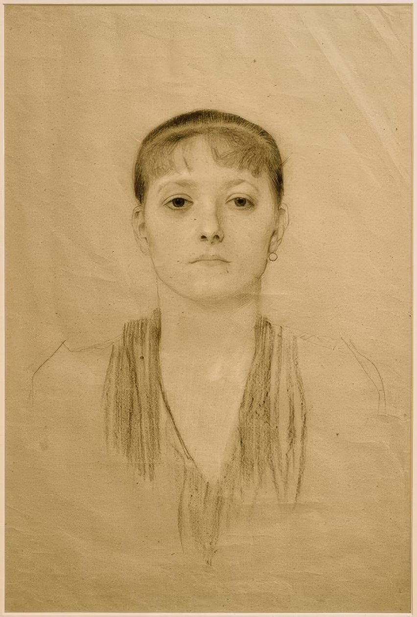 Brustkuva eines Mädchens von vorne tekijältä Gustav Klimt