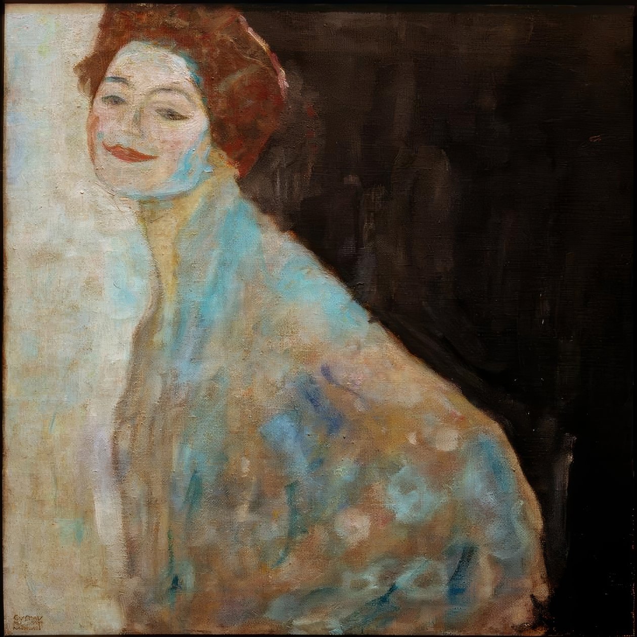 Damenbildnis in Weiß tekijältä Gustav Klimt