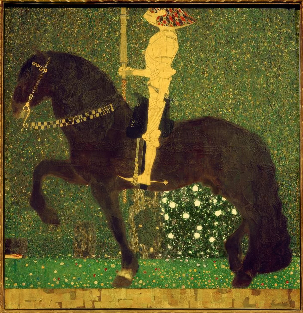 Das Leben ein Kampf (Ritter; Der goldene Ritter) tekijältä Gustav Klimt