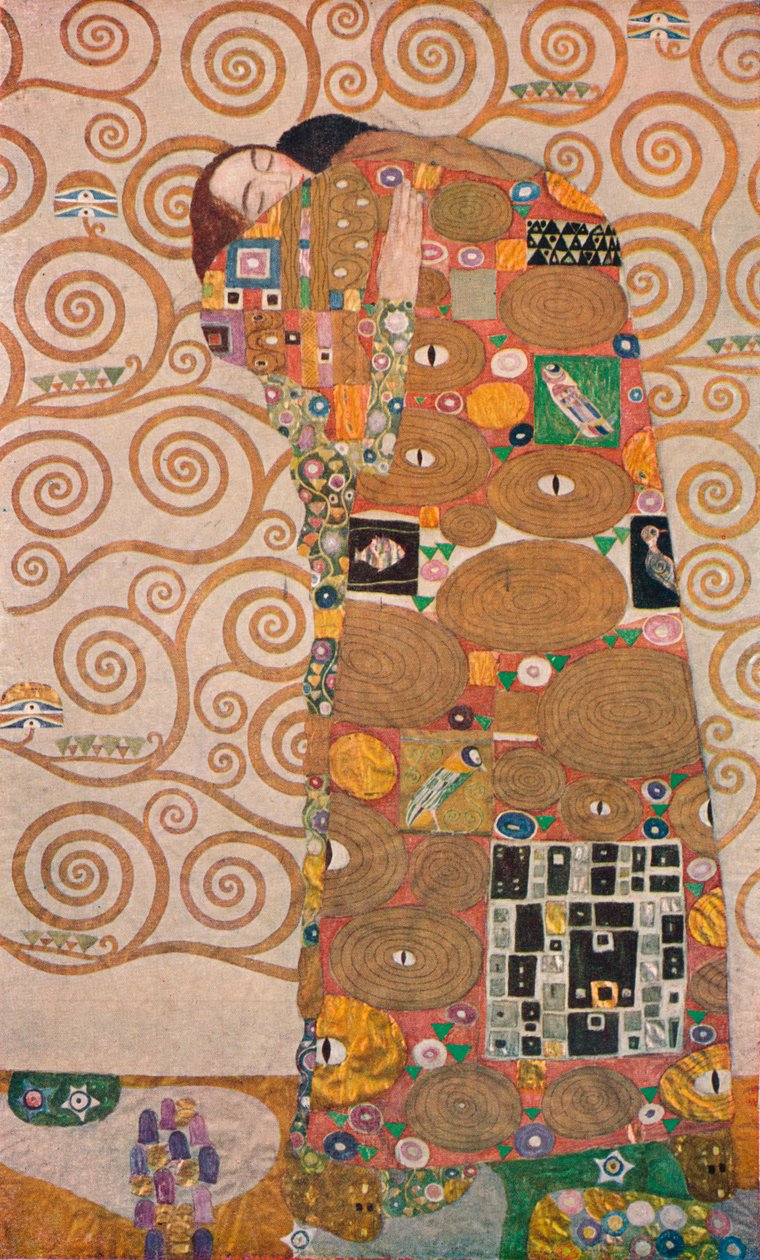 Täytyminen, 1905 tekijältä Gustav Klimt