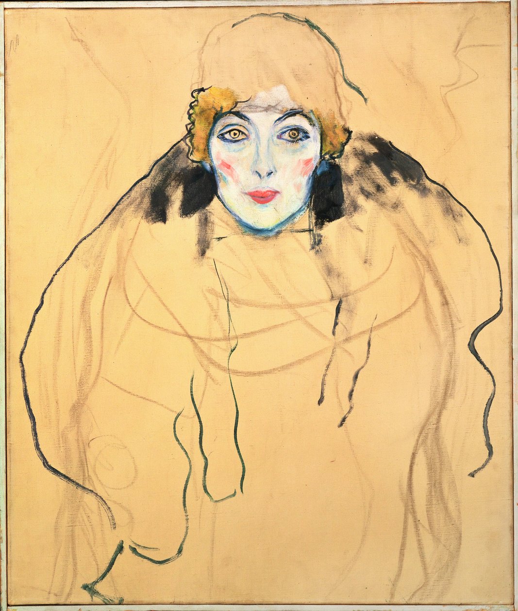 Naisen pää tekijältä Gustav Klimt