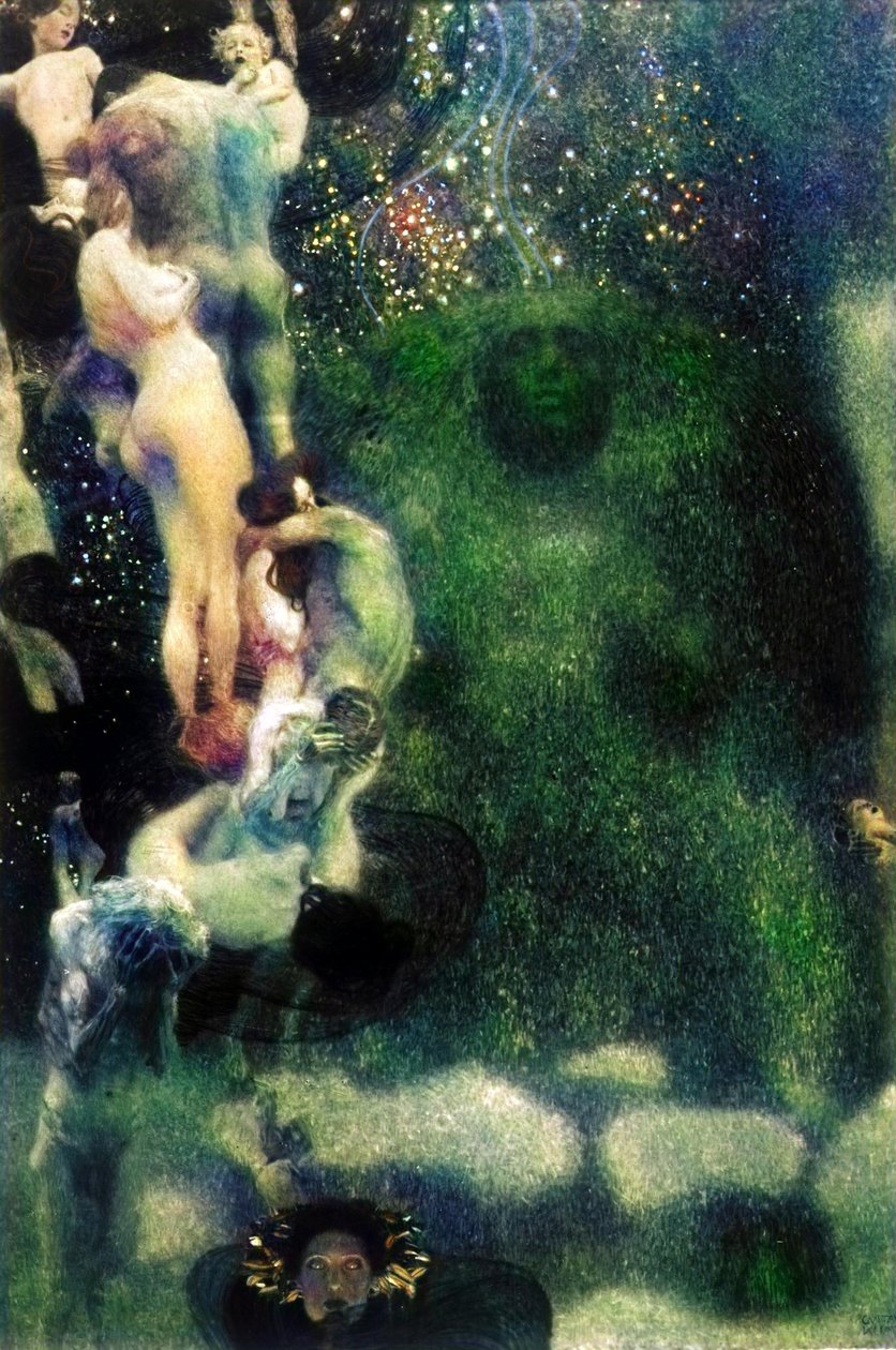 Klimt Wienin yliopiston kattomaalaukset tekijältä Gustav Klimt