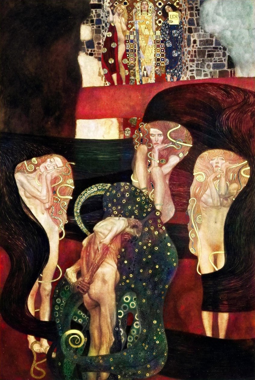 Klimt Wienin yliopiston kattomaalaukset tekijältä Gustav Klimt
