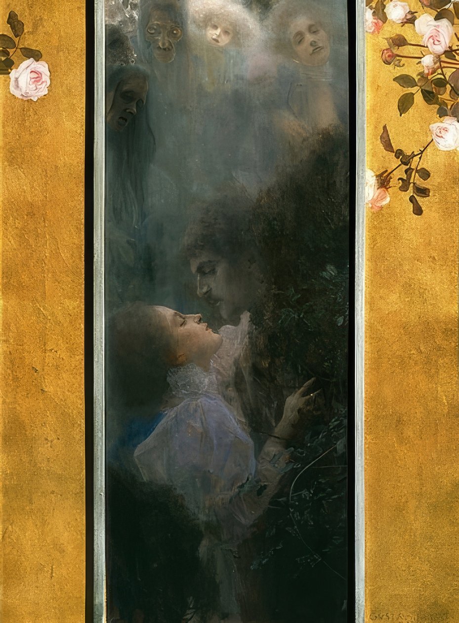 Rakkaus. 1895 tekijältä Gustav Klimt