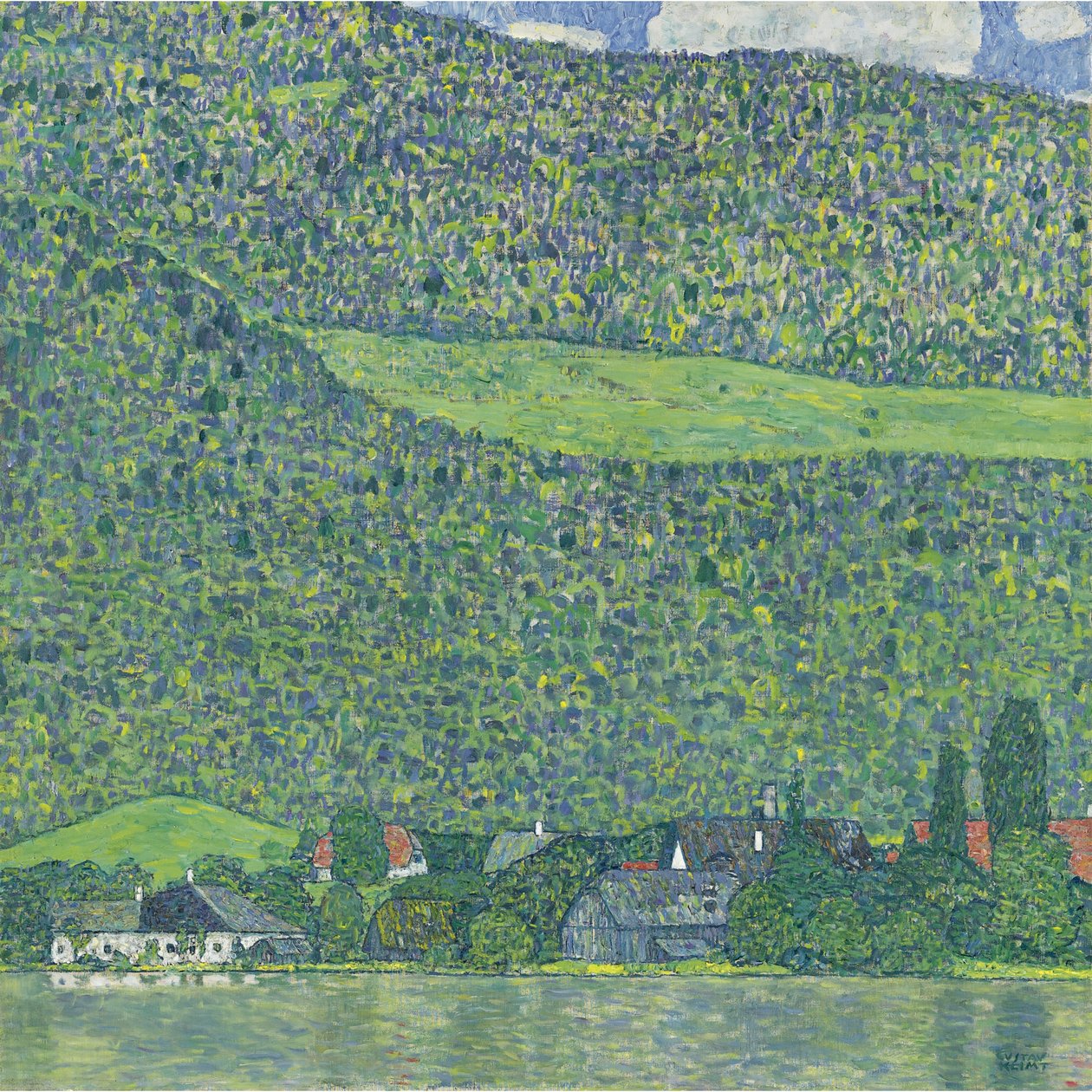 Litzlberg Attersee-varrella, 1914-1915 tekijältä Gustav Klimt