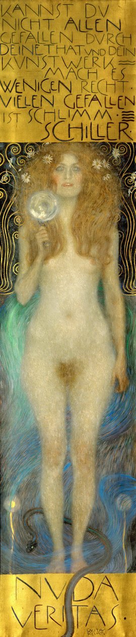 Nuda Veritas, 1899 tekijältä Gustav Klimt