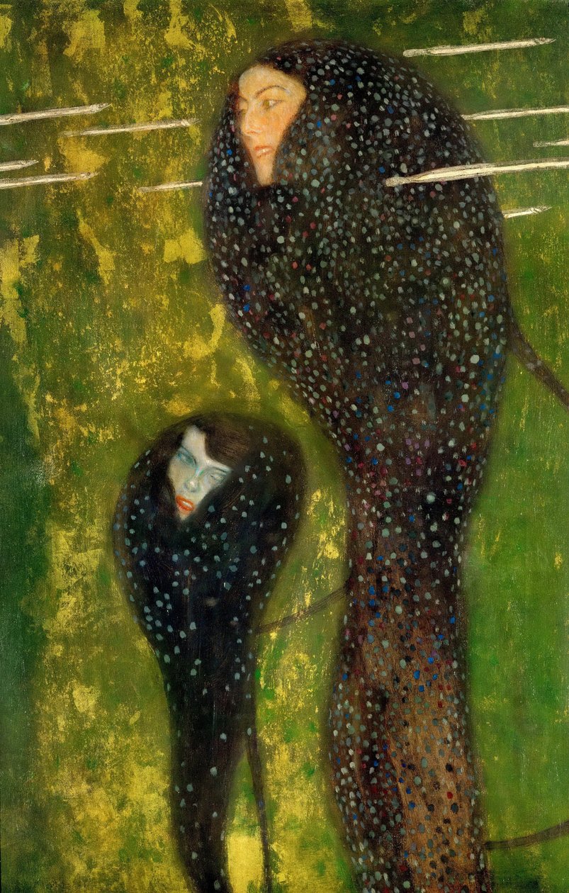 Nymfit (hopeakalat) tekijältä Gustav Klimt