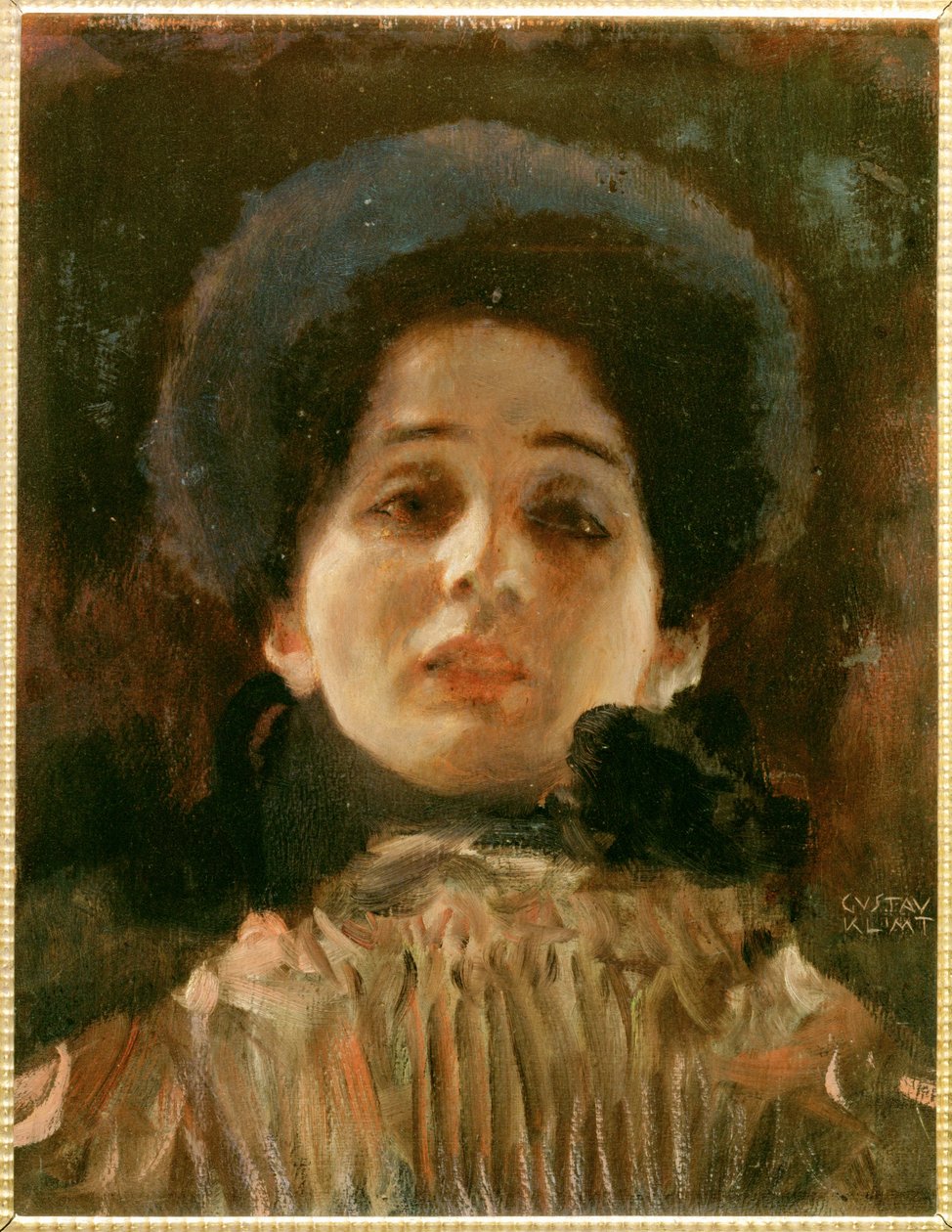 Naisen muotokuva ja kasvot tekijältä Gustav Klimt