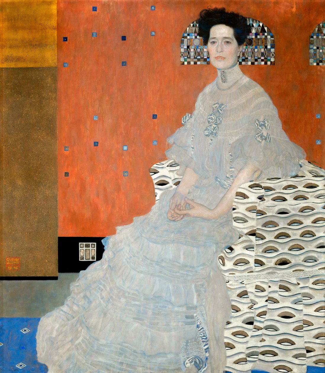 Fritza Riedlerin muotokuva, 1906 tekijältä Gustav Klimt