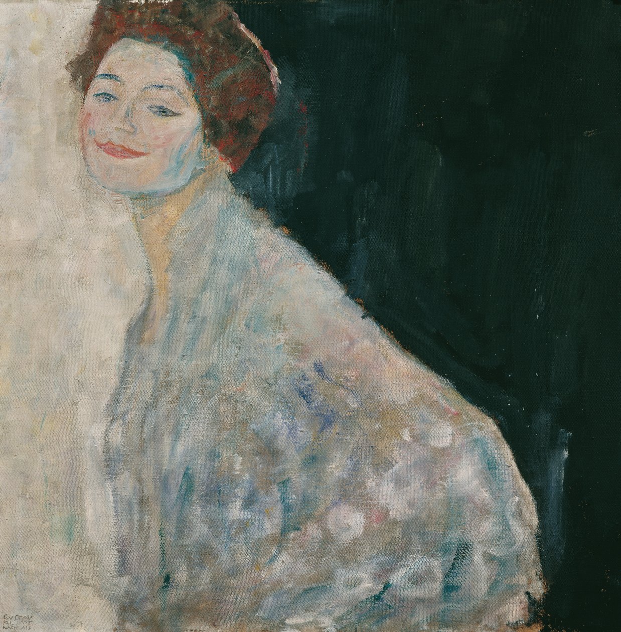 Valkoisen naisen muotokuva tekijältä Gustav Klimt