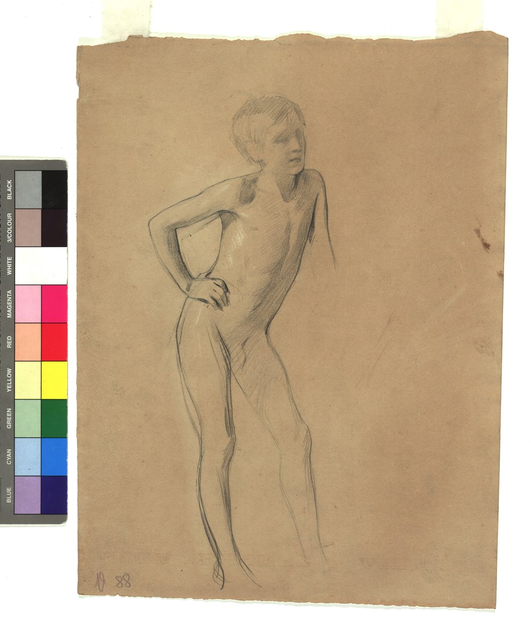 Stehender Knabenakt tekijältä Gustav Klimt