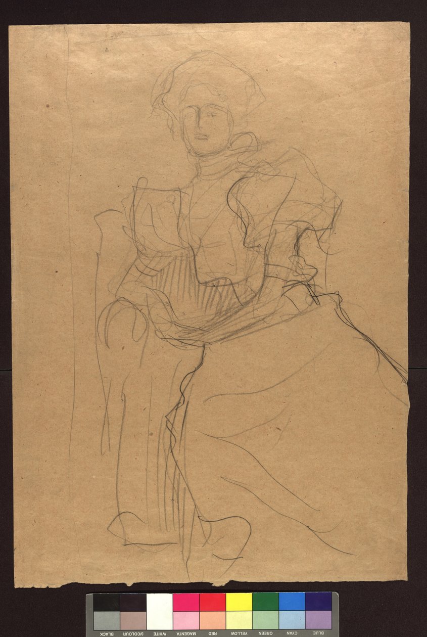 Studie zum Bildnis Sonja Knips tekijältä Gustav Klimt