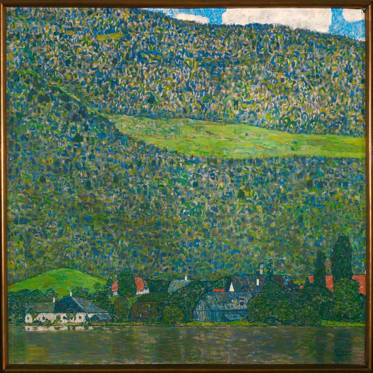 Unterach Attersee-järven rannalla, Itävalta tekijältä Gustav Klimt