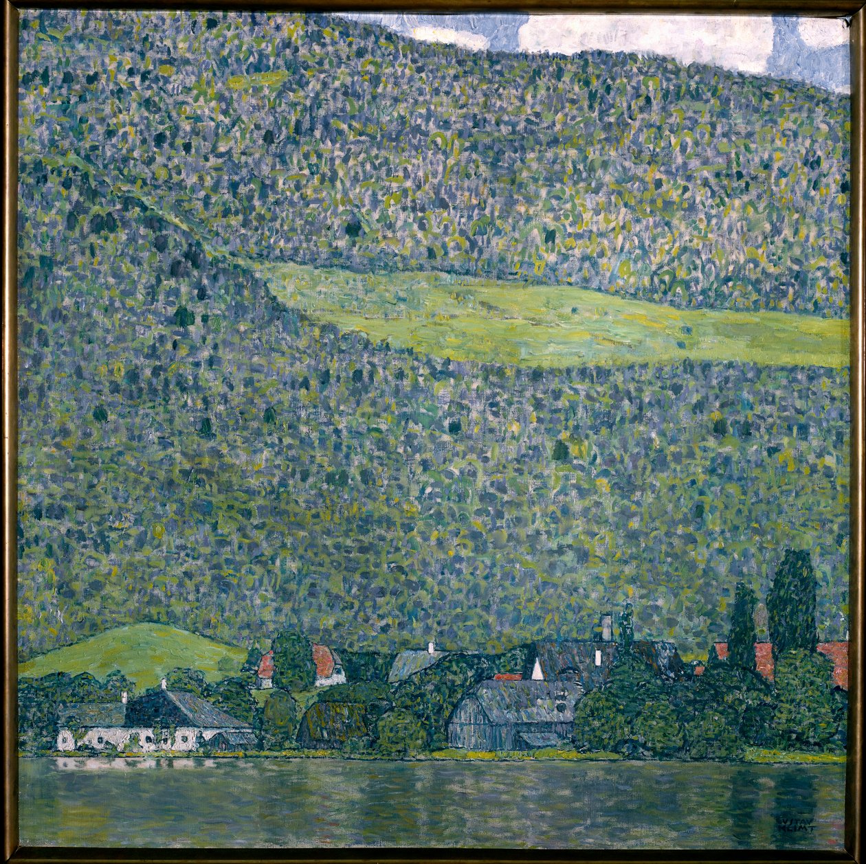 Näkymä Chateau Unterachista Attersee-järvellä, 1915 tekijältä Gustav Klimt