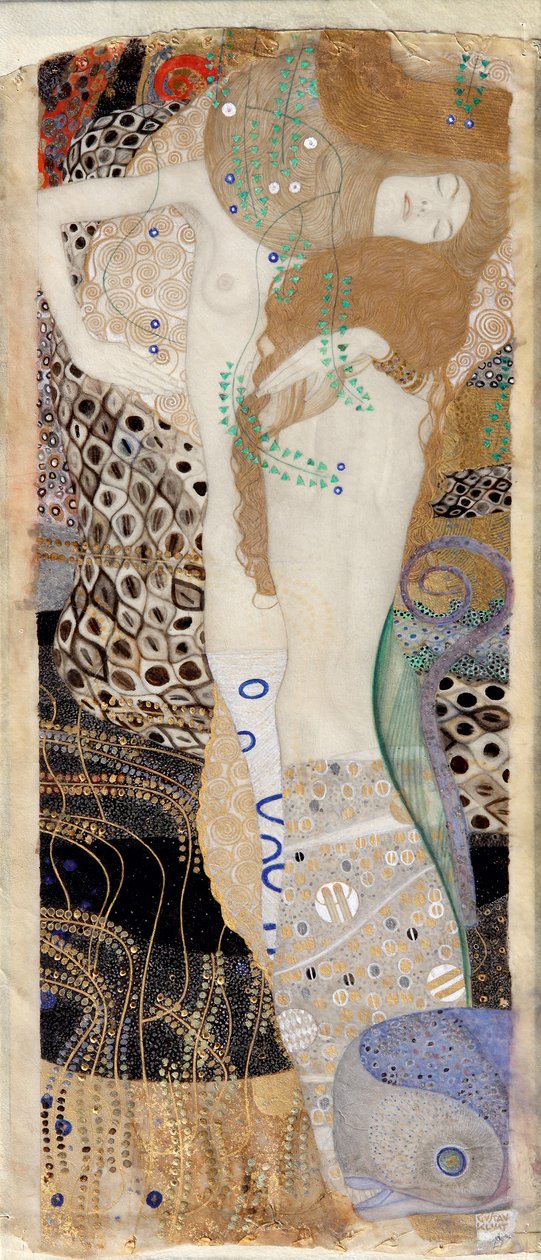 Vesikäärmeet I tekijältä Gustav Klimt