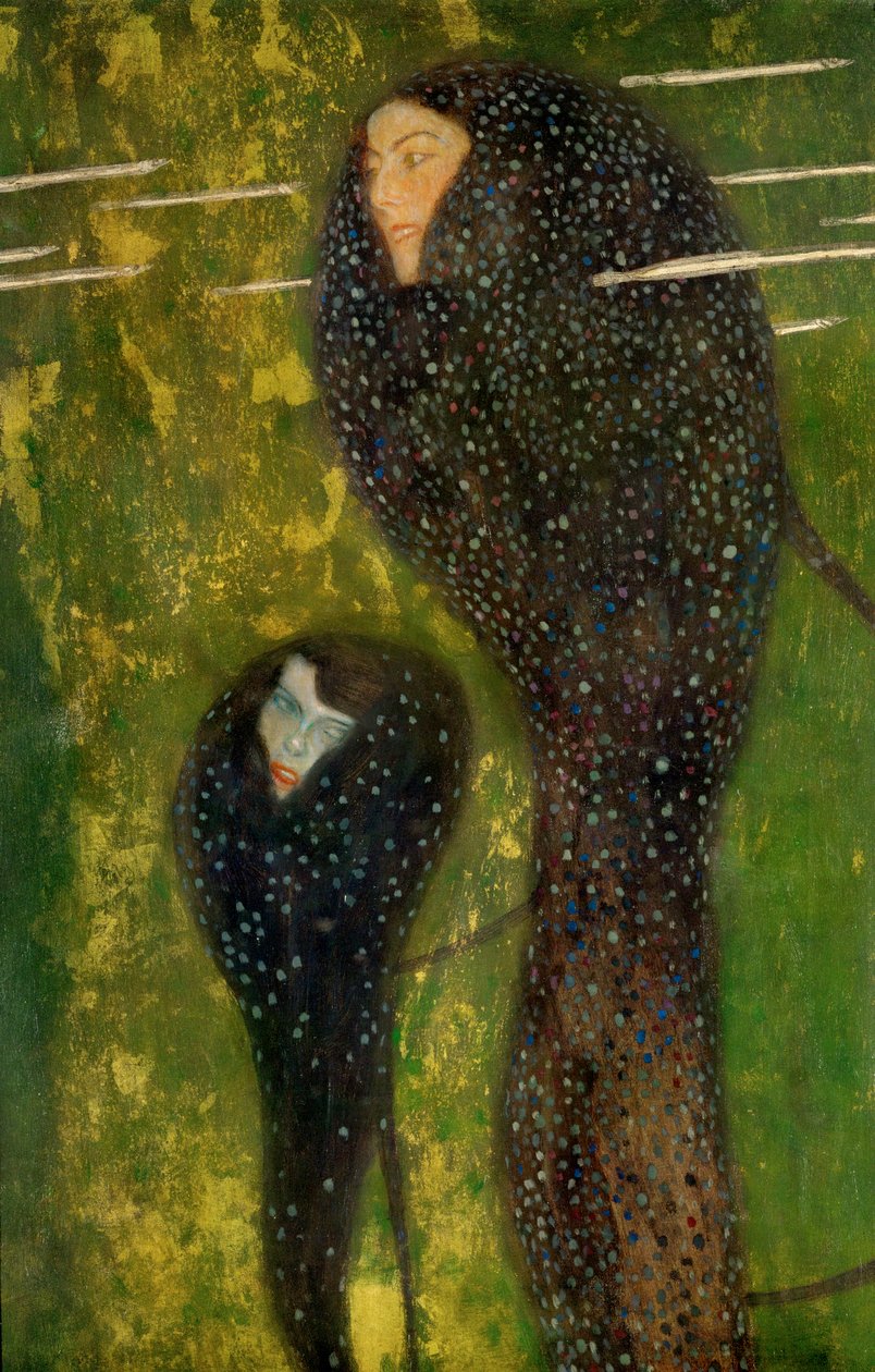 Vesinymfit - hopeakalat tekijältä Gustav Klimt
