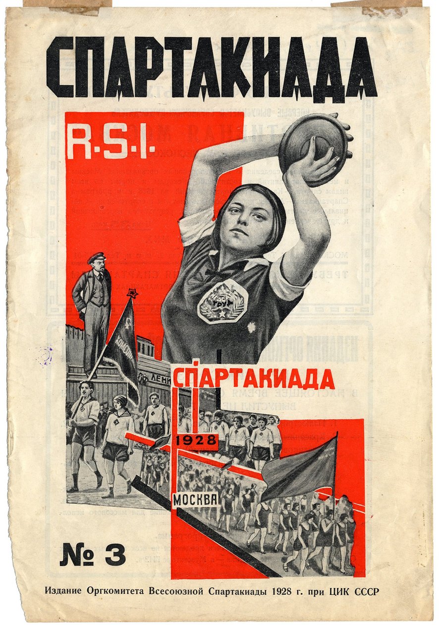 Spartakiada R.S.I. lehti, 1928 tekijältä Gustav Klutsis