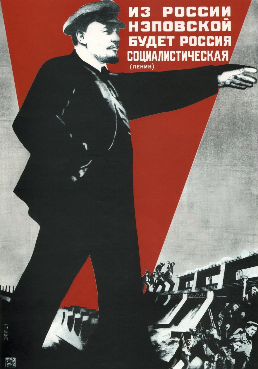 NEP-Venäjältä tulee Sosialistinen Venäjä!, 1930 tekijältä Gustav Klutsis