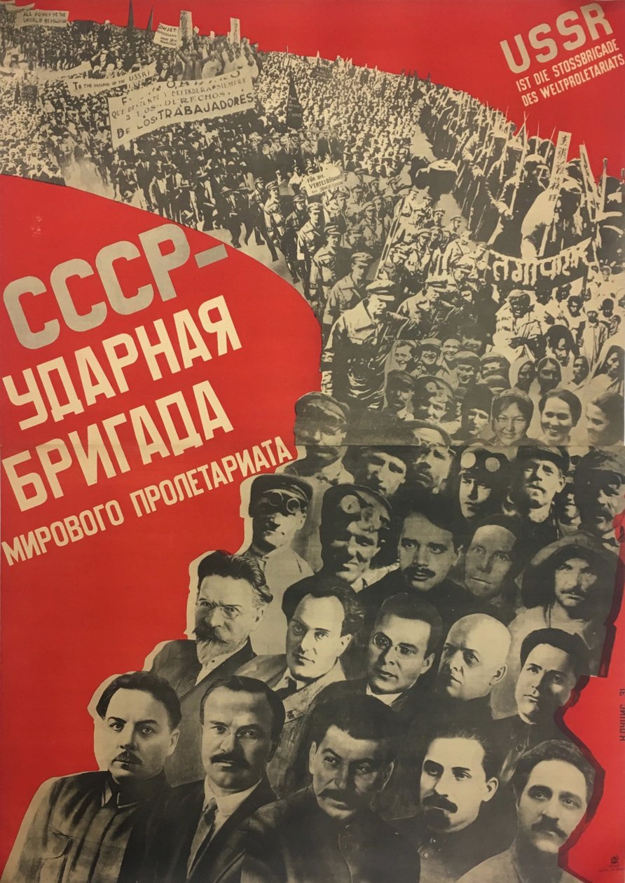 Neuvostoliitto - maailman proletariaatin shokkiprikaati, 1931. tekijältä Gustav Klutsis
