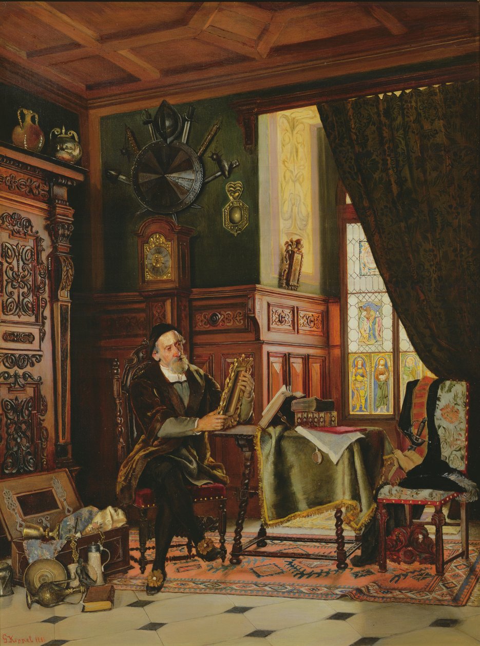 Antiikkien keräilijä tekijältä Gustav Koppel