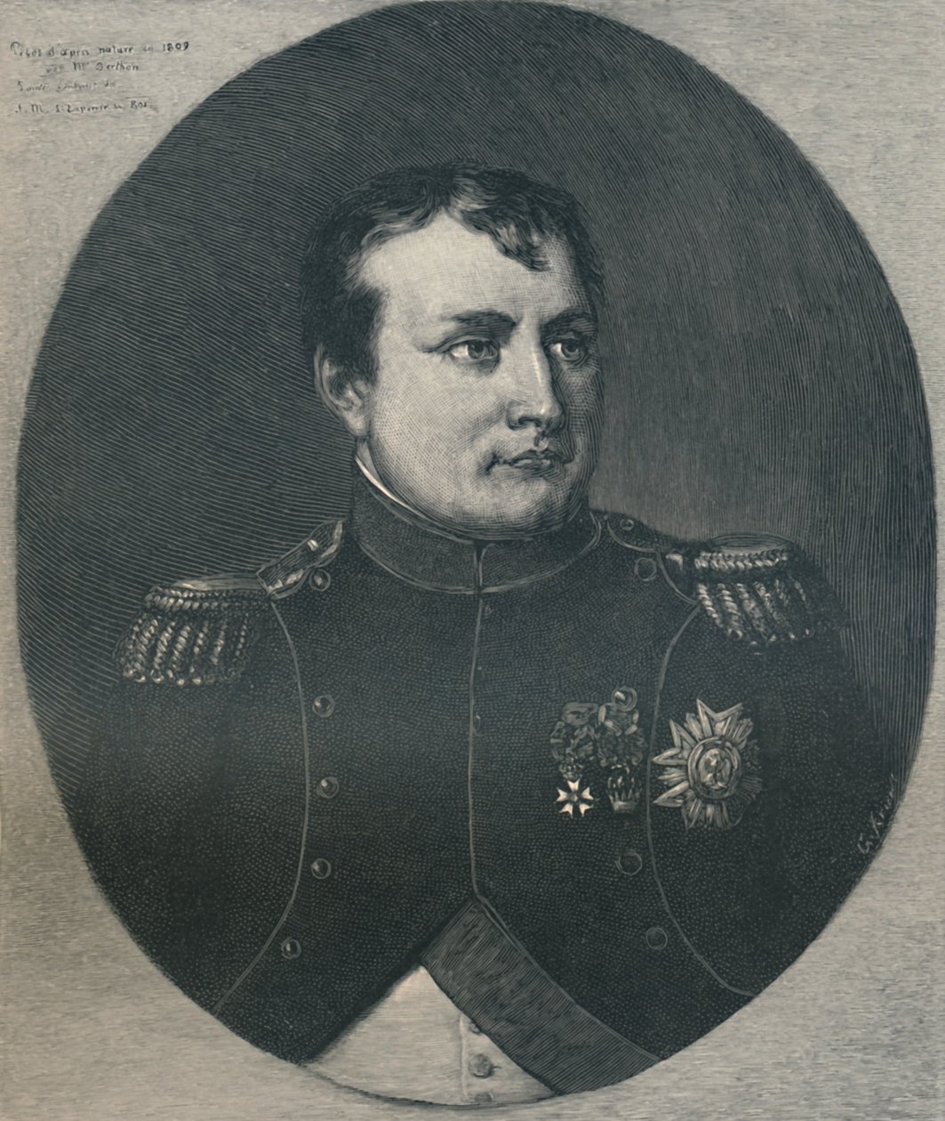 Napoleon Bonaparte vuonna 1809, 1896 tekijältä Gustav Kruell