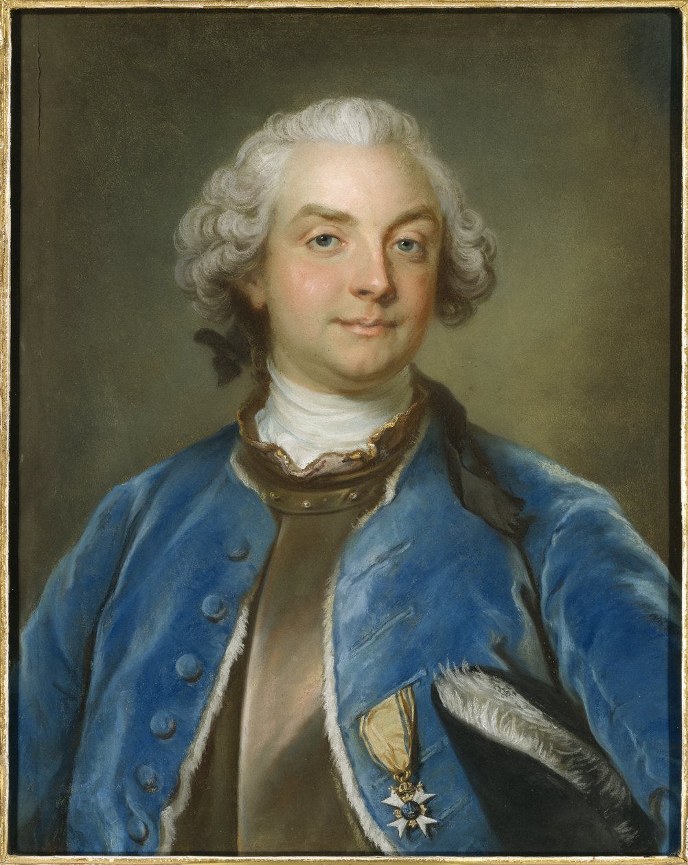 Muotokuva kreivi Fredrik Axel von Fersenistä (1719-1794), Lundberg, Gustaf (1695-1786). Pastelli paperille tekijältä Gustav Lundberg