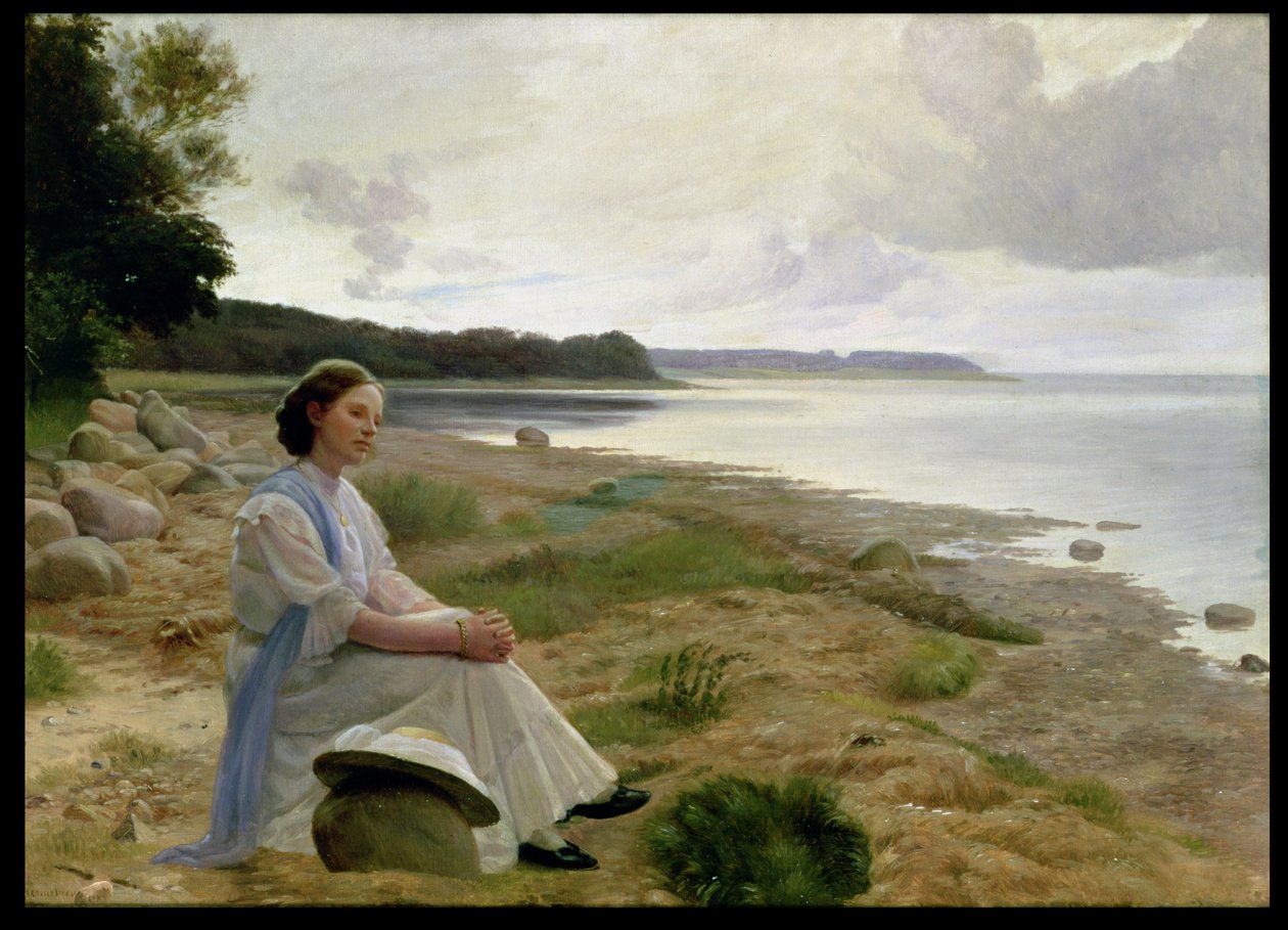 On The Beach (öljy kankaalle) tekijältä Gustav Vermehren