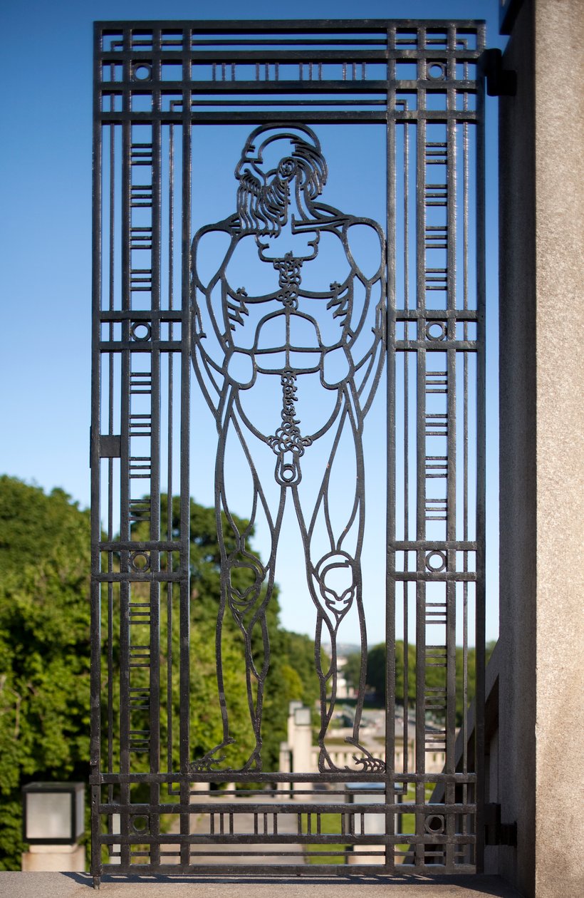 Veistospuiston sisäänkäynti (rauta) tekijältä Gustav Vigeland