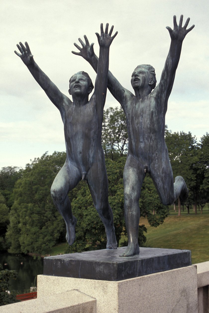 veistos, Frognerparken, Oslo, Norja, Eurooppa tekijältä Gustav Vigeland