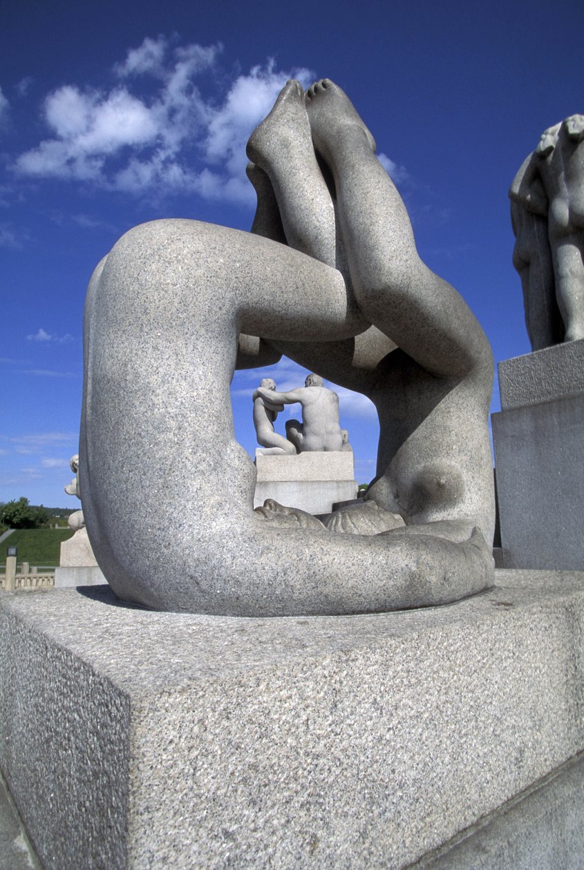 veistos, Frognerparken, Oslo, Norja, Eurooppa tekijältä Gustav Vigeland