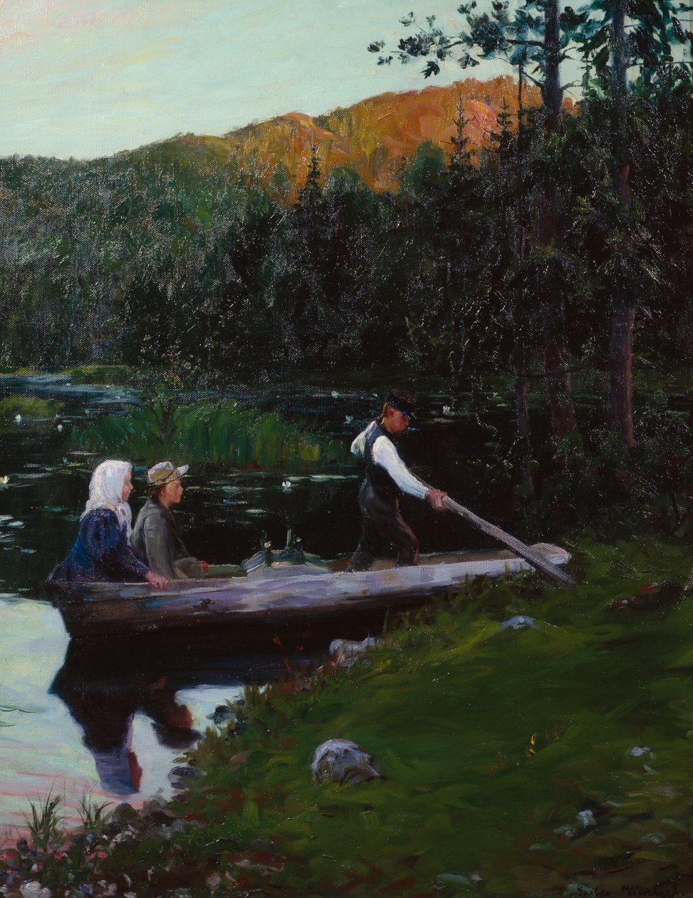Sunnuntai-ilta järven rannalla tekijältä Gustav Wentzel