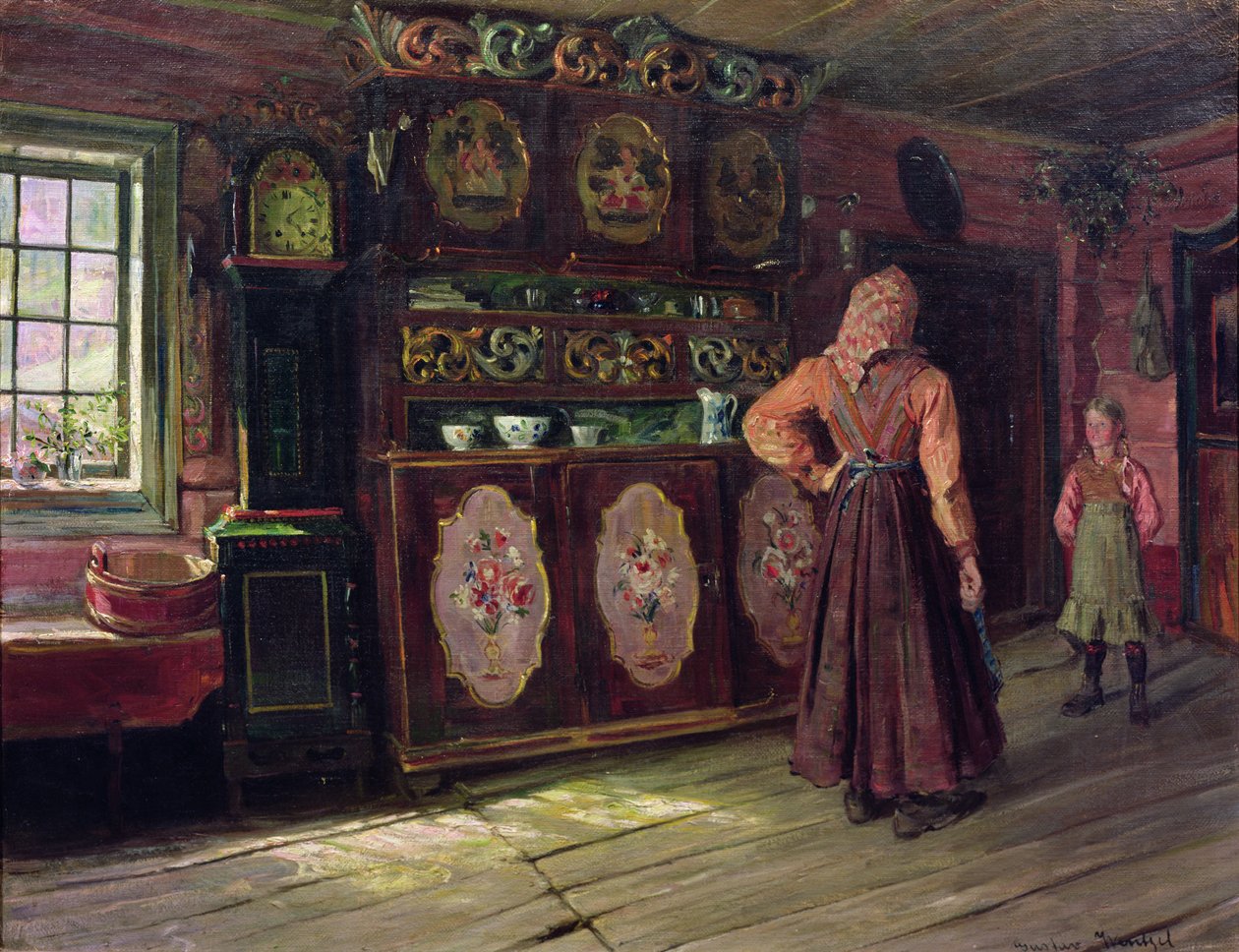 Luento (öljy kankaalle) tekijältä Gustav Wentzel