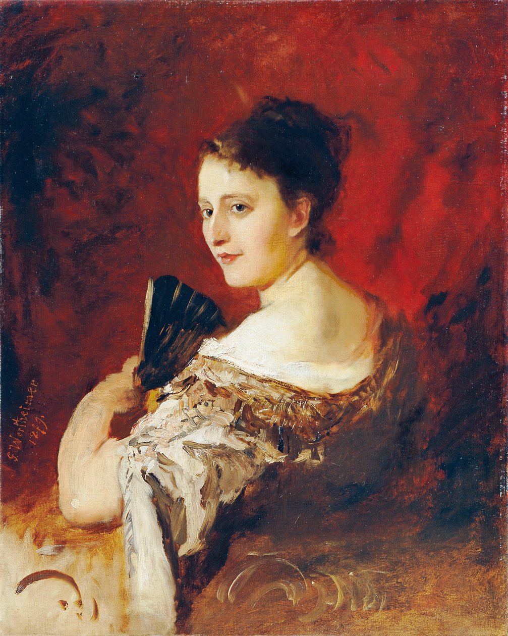 Theresia Fritz noin 18-vuotiaana tekijältä Gustav Wertheimer
