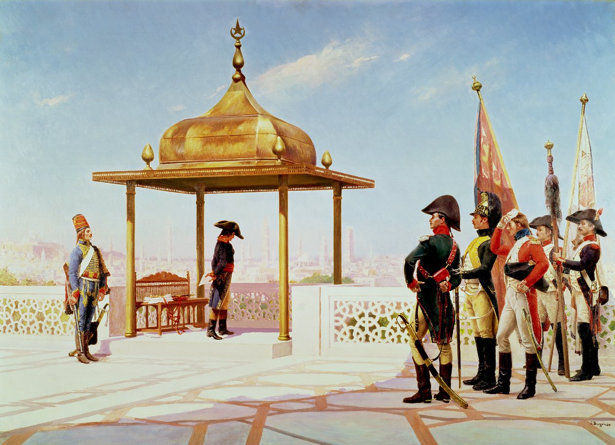Napoleon Kairossa, 1798 tekijältä Gustave Bourgain