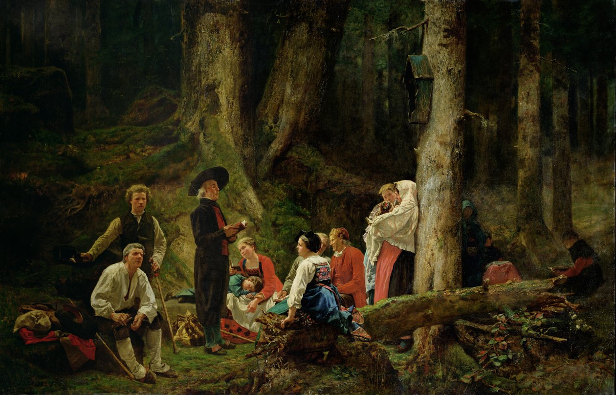 Pyhiinvaeltajat St. Odilen luostarista tekijältä Gustave Brion